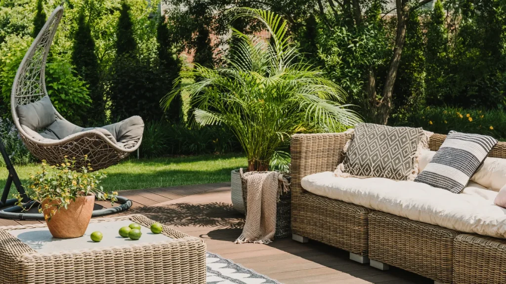jardin fauteuil suspendu